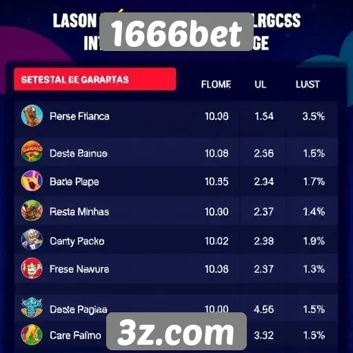 Estatísticas de jogos mais populares no 1666bet